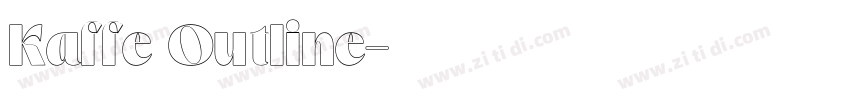 Kaffe Outline字体转换 Kaffe Outline字体转换